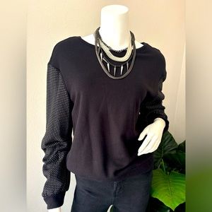 INC woman black sweater, size M.